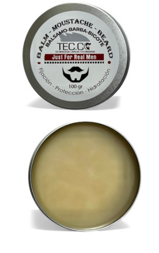 BÁLSAMO BARBA BIGOTE COLOR TRANSPARENTE 100 Gr Registro Sanitario: CS-CR-25-30800